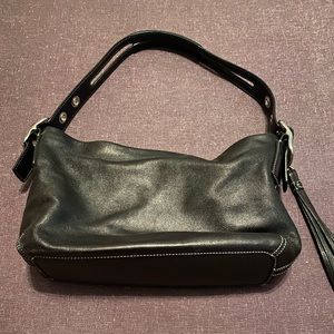 Coach vintage leather small shoulder bag